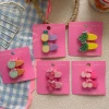 New Korean-style cartoon fruit sequin hair clips, girl side clips, children's sweet broken hair bangs clips, cute hair accessories Specification image